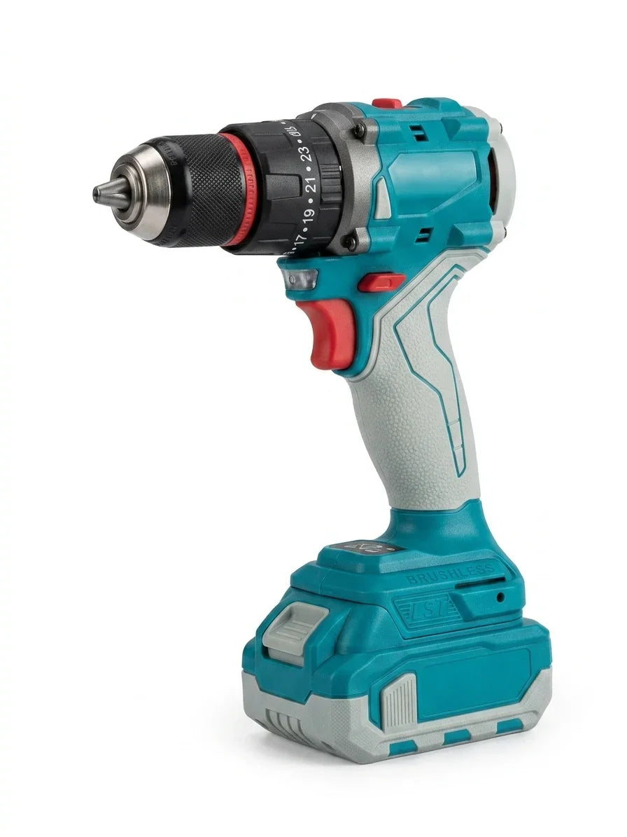 Professional 21V Brushless Cordless Drill - High Torque Impact Power Tool for Industrial OEM/ODM Wholesale