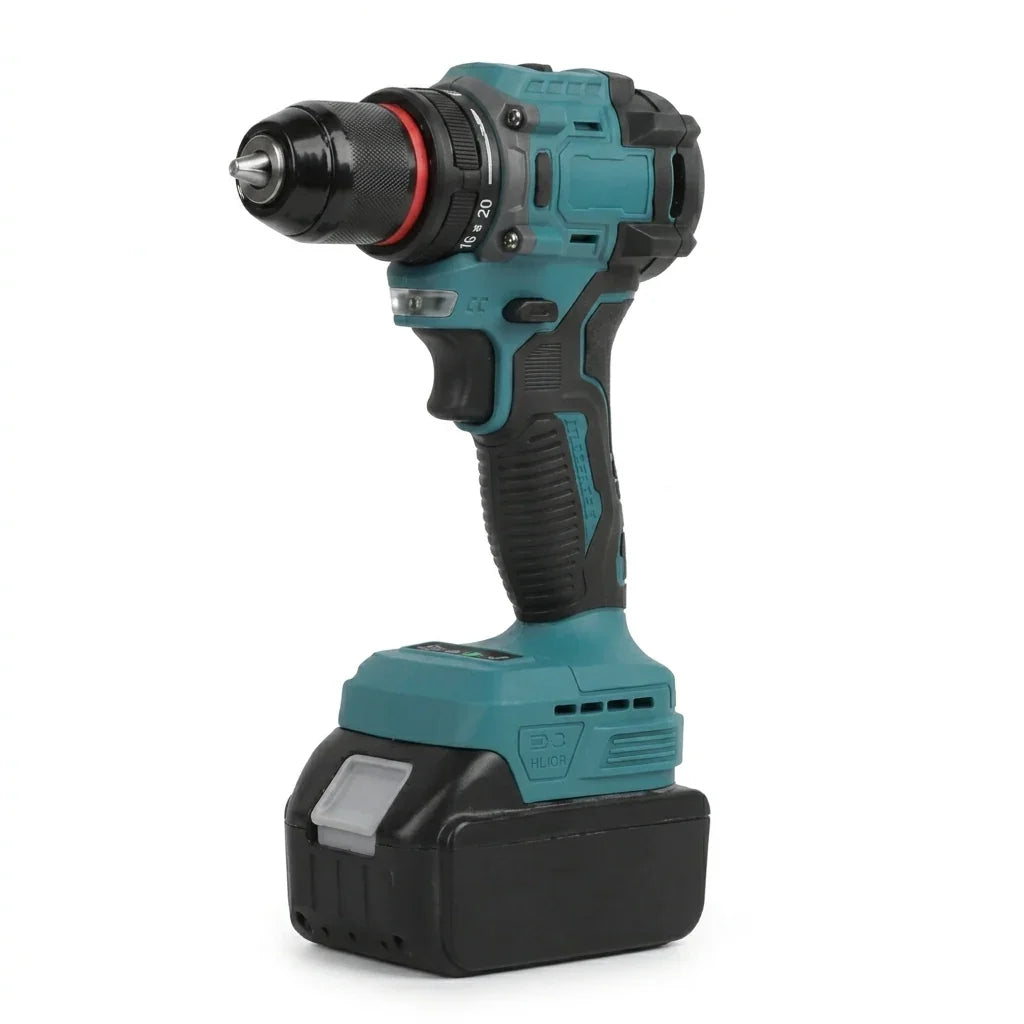 Professional 21V Brushless Cordless Drill - 50N.m High Torque Power Tool Kit