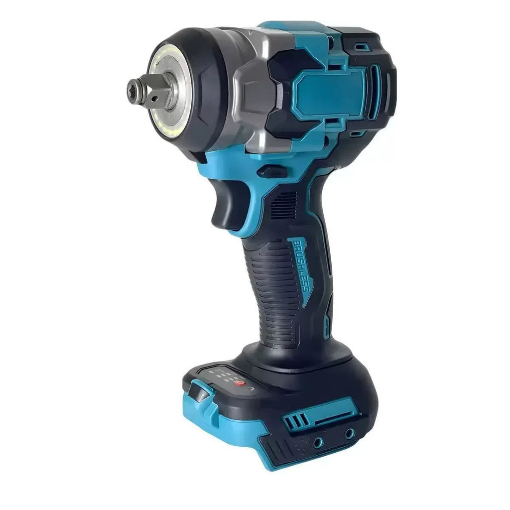 21V 380N·m Brushless Impact Wrench with LED Light & 2 Batteries
