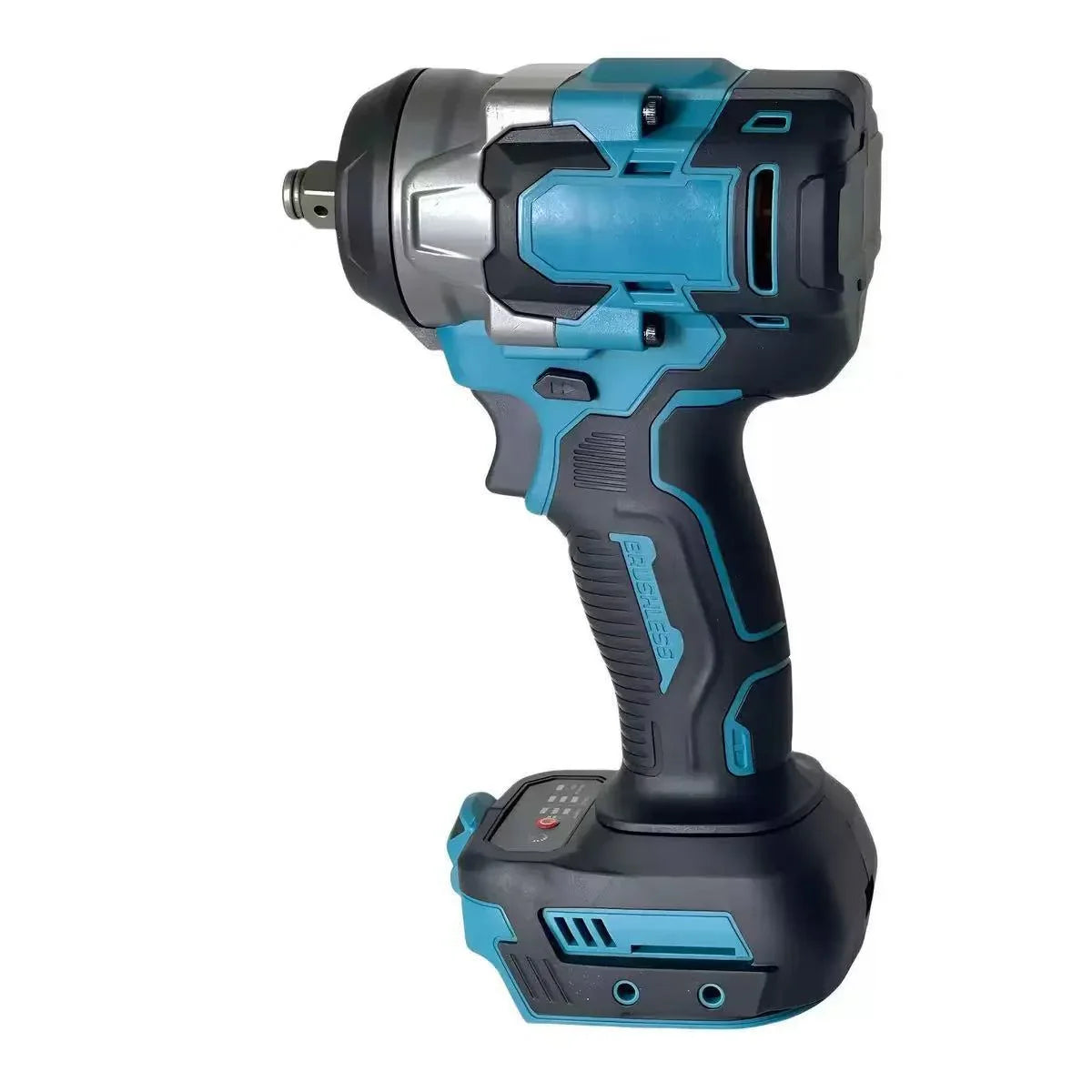21V 380N·m Brushless Impact Wrench with LED Light & 2 Batteries