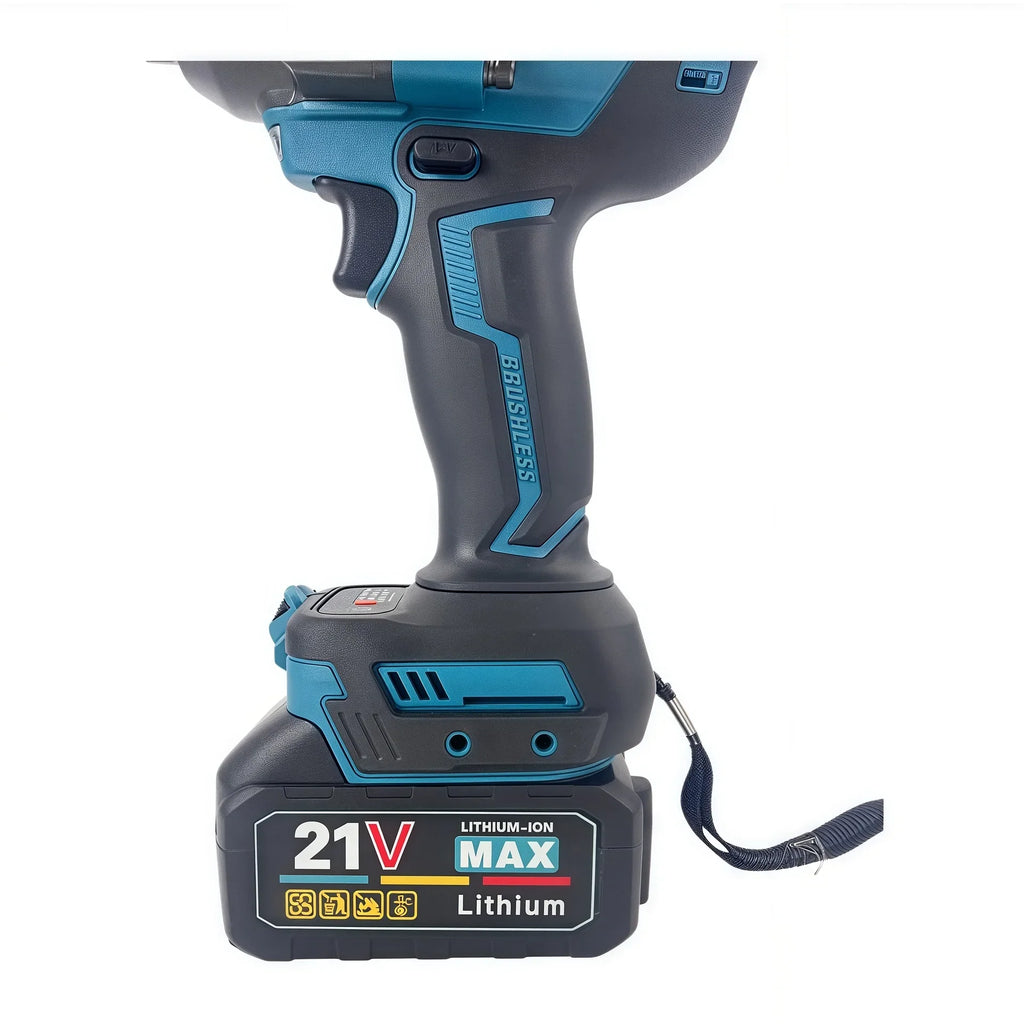 1000N·m Brushless Lithium Impact Wrench, 21V Cordless High Torque Power Wrench MTBL-08
