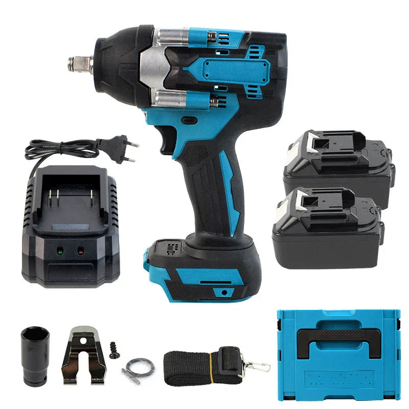470N.m Brushless Lithium Impact Wrench (MTBL-02) | 21V Kit with 2 Batteries & Charger