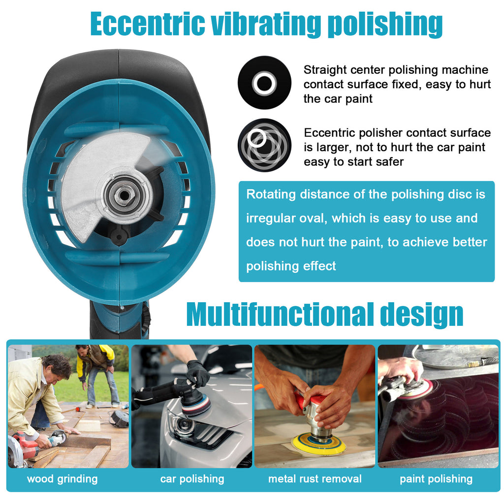 21V Cordless Lithium Polisher, 320W, 150mm Pad, 0-4500 RPM MTYS-14
